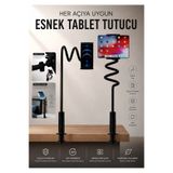 Asfal Masaüstü Akrobat Telefon Ve Tablet Tutucu Stand 360 Derece Oynar Başlıklı Siyah