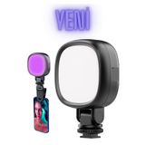 Asfal Portatif RGB Video Işığı – Telefon ve Kamera Uyumlu, Şarjlı, Ayarlanabilir LED Lamba Selfie Işığı