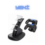 Asfal PS4 Dual Kablosuz Oyun Kolu Şarj Standı - Micro USB - Hızlı Şarj – Çift Portlu Işıklı Şarj istasyonu