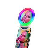 Asfal Rgb Ring Light Şarjlı Led Selfie Soft Aynalı Makyaj Selfi Işıgı 7 Farklı Renk - 15 Mod