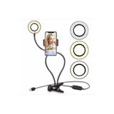 Asfal Telefon Tutuculu Led Masa Lambası Led Ring Light Youtuber Light Stüdyo Işığı Selfie Işığı