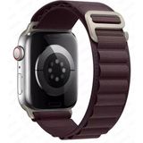 Asfal Watch Uyumlu 42 mm 44 mm 45 mm 49 mm Kordon 1/2/3/4/5/6/se/7/8 Watch Ultra Alpine Loop Kordon - Koyu Mor