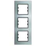 AsFir Apg413-71 Asfir Pleksiglas Parlak Gümüş Dikey Üçlü Çerçeve (mekanizma Hariç)