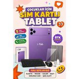 asfteknoloji 17 Promax Sim Kartlı Tablet-Telefon Full Set Hediyeli - Mor