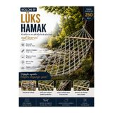 ASG LÜKS HAMAK ( KOLON İP HALAT Double Braid ) Örgülü Çift Kişilik – 250 KG Taşıma Kapasiteli Extra Sağlam ve Dayanıklı