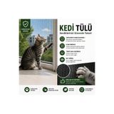 Asgan Kedi Tülü Yırtılmaz Sineklik Tülü Kedi Tırnağına Dayanıklı Pencere ve Balkon Sinekliği (EN 80cm x BOY 100cm)