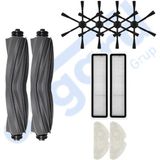 Asgard Grup Dreame D10S, D10S Pro, D9 Max Gen 2 uyumlu 2 Ana Fırça 4 Yan Fırça 2 Filtre 2 Mop - 11 Adet