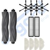 Asgard Grup Dreame D10S, D10S Pro, D9 Max Gen 2 uyumlu 2 Ana Fırça 4 Yan Fırça 2 Filtre 4 Mop - 15 Adet