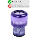 Asgard Grup Dyson V12 Uyumlu Detect Slim Dik Süpürge Hepa Filtre - 1 Adet