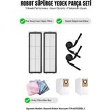 Asgard Grup Robot Vacuum 5 Pro (OV21GL) ile Uyumlu 2 Yan Fırça 2 Filtre 2 Toz Torbası 1 Temizlik Bezi - 13.0