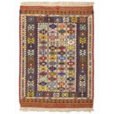 Asher Renkli El Dokuma Nuzumla Kilim 106x144 cm