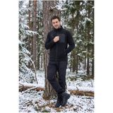 ASHEY Erkek Siyah Polar Ceket Fermuarlı Dik Yaka Kışlık Kalın Polar Sweatshirt Outdoor
