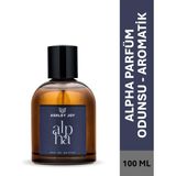 Ashley Joy Alpha Erkek Parfüm EDP 100 ML | Odunsu & Aromatik | Alabrian Bergamot, Elemi, Sedir, Biber | Amber Renkli Cam Şişe