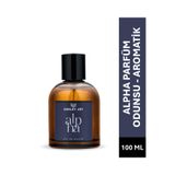 ASHLEY JOY Alpha Erkek Parfüm EDP 100 ML | Odunsu & Aromatik | Alabrian Bergamot, Sedir | Amber Renkli Cam Şişe