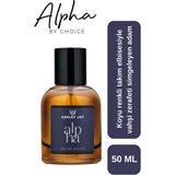 Ashley Joy Alpha Erkek Parfüm EDP 50 ML | Odunsu & Aromatik | Alabrian Bergamot, Elemi, Sedir, Biber | Amber Renkli Cam Şişe