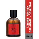 Ashley Joy Desire Unisex Parfüm EDP 100 ML | Baharatlı & Oryantal | Safran, Yasemin, Amber, Meşe Yosunu | Amber Renkli Cam Şişe