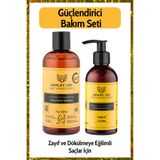 ASHLEY JOY Dökülme Karşıtı Güçlendirici Şampuan & Kuvvetlendirici Onarıcı Saç Bakım Yağı Set