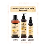ASHLEY JOY Kuru Ve Hassas Saçlar Için Ekstra Nem Ve Parlaklık Veren Onarıcı 3lü Propolis, Procapil Seti