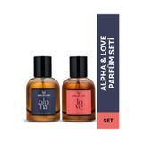 ASHLEY JOY Love Kadın Parfüm EDP & Alpha Erkek Parfüm EDP | Oryantal & Çiçeksi & Odunsu & Aromatik | 2'li Set