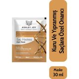 Ashley Joy Onarıcı Saç Maskesi Keratin ve Biotinli Kuru Yıpranmış Saçlara Yoğun Bakım 30 ml Vegan