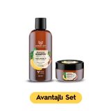 ASHLEY JOY Yavaş Uzayan Saçlara Vegan Keratin Içeren Hızlı Uzamaya Yardımcı Sülfatsız 2'li Bakım Seti