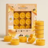 Ashlux 20 Paket Balmumu Çay Işıkları Mumlar [% 100 Doğal Saf Balmumu] [3.5+ Saat Uzun Yanma] Balmumu Tealight Mumlar% 100 Balmumu Mumlar Balmumu Mumlar Toplu Saf Balmumu Mumlar Ev Arılar Balmumu