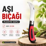 Aşı Bıçağı Plastik Saplı 21 cm Bahçe Budama Aşılama Çakı Fidan Meyve Ağacı Bıçağı