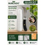 Aşı Bıçağı Ve Şeffaf Aşı Bandı 2’Li Bahçe Aşılama Seti 22 Cm