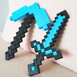 Asi Bursa3dfilament Minecraft Çocuk Oyuncak 2'li Set 15 cm/ Elmas Kazma-Kılıç Seti