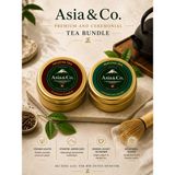 Asia & Co. Ceremonial Matcha ve Hojicha Tea Bundle – Özel Japon Çayı 2’li Set