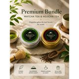 Asia & Co. Premium Matcha Tea & Hojicha Tea Bundle – Japon Çayı Ikili Paket