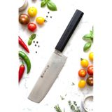 Asia Serisi Nakiri Uzak Doğu Mutfak Şef Bıçağı Et Ekmek Sebze Salata Şef Bıçak Lzg-121x Siyah