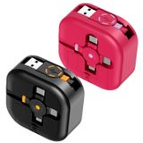 ASICEN Çoklu Şarj Kablosu 4.5A, 4Ft Çok Hızlı Şarj Kablosu Geri Çekilebilir USB Kablosu 3'ü 1 Arada Çoklu Şarj Senkronizasyon Kablosu Yıldırım/Tip C/Mikro USB Bağlantı Noktaları Samsung Galaxy,