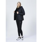Asics 2032C155-001 Padded Jacket W O Yaka Normal Kalıp Düz Siyah Kadın Mont