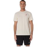 Asics 2041A348 Court Graphic Ss Top Krem Erkek T-Shirt - XL
