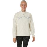 Asics Bej Kadın Hakim Yaka Regular Fit Desenli Zip Ceket 2012C862-200LITE-SHOW JACKET