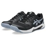 ASICS Gel-Dedicate 8 Erkek Spor Ayakkabısı, Siyah Gri Mavi, 45 EU, numeric_45