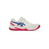 Asics GEL-DEDICATE 8 Kadın Tenis Ayakkabısı, Beyaz/Mavi, 37.5 Beden