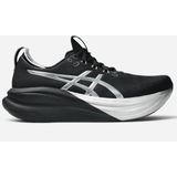 Asics Gel-Nimbus 28 Platinum Erkek Siyah Koşu Ayakkabısı Nefes Alabilir Yapı ile Konforlu Tasarım
