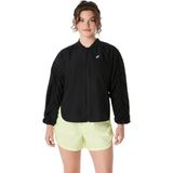 Asics Nagino Run Adjustable Jacket Kadın Siyah Beyaz Ceket 2012D138-002 - Siyah - Beyaz