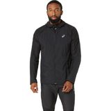 Asics Road Packable Jacket Erkek Siyah Beyaz Ceket 2011D084-001 - Siyah - Beyaz