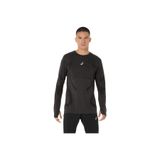 Asics Road Seamless LS Top Erkek Spor T-Shirt, Siyah, L Beden