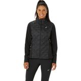 Asics Road Winter Jacket Kadın Siyah Beyaz Ceket 2012D069-001 - Siyah - Beyaz - M