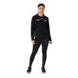 Asics Siyah Kadın Regular Fit Bol Paça Desenli Tayt 2012C863-001LITE-SHOW TIGHT
