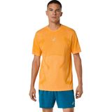 Asics Turuncu Erkek Yuvarlak Yaka T-Shirt 2011D355-800 ROAD SEAMLESS SS TOP