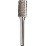 Asieg Tool SA-5 Tungsten Karbür Çapak Döner Dosya Silindirik Şekil Çift Kesim Kalıp Öğütücü Matkap Uçları için 1/4 inç Şaft Çapı ve 1/2 inç Kesici Çapı 1 inç Kesici Uzunluğu