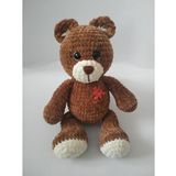 Aşık Ayıcık Uyku Arkadaşı Amigurumi Organik Oyuncak
