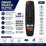 Aşık Store 0400-V Onvo Profilo Dijitsu Ses Komutlu Akıllı LED Tv Kumandası Netflix Youtube Prime Video Uyumlu