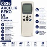 AŞIK STORE Arçelik Beko Lg Uyumlu Klima Kumandası LCD Ekranlı Isıtma Soğutma Fan Zamanlayıcı Yedek Kumanda