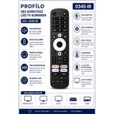 Aşık Store Profilo 0345-IR LED Tv Kumandası – Netflix Youtube Prime Video Disney+ Tuşlu Ses Komutsuz Akıllı Kumanda